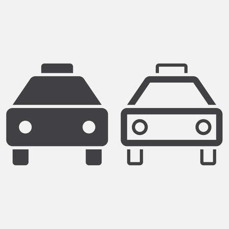 taxi iconのイラスト素材