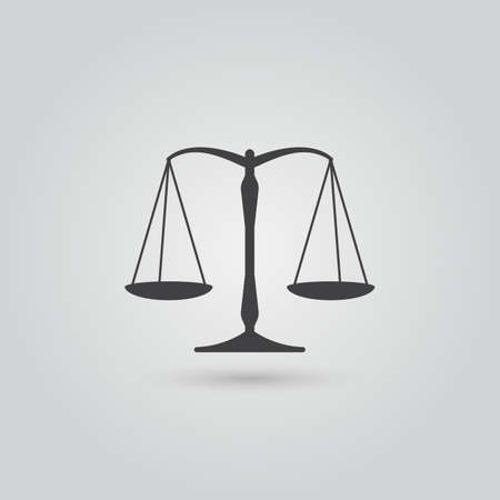 Libra icon vector, solid logo illustration, pictogram isolated on grayのイラスト素材