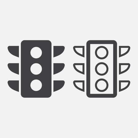 traffic light iconのイラスト素材