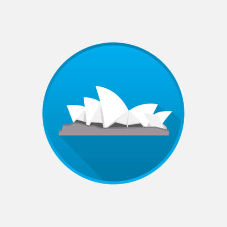 sydney opera house iconのイラスト素材