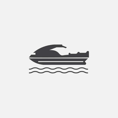 jet ski iconのイラスト素材