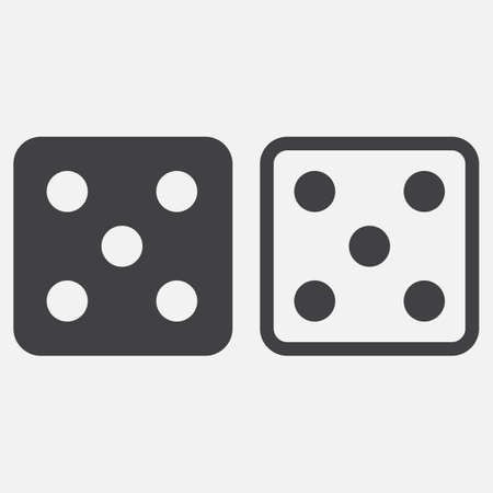 dice iconのイラスト素材