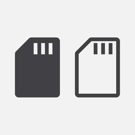 sd card iconのイラスト素材
