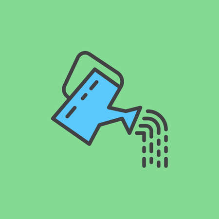 Watering can filled outline icon, line vector sign, linear colorful pictogram. Symbol, logo illustrationのイラスト素材