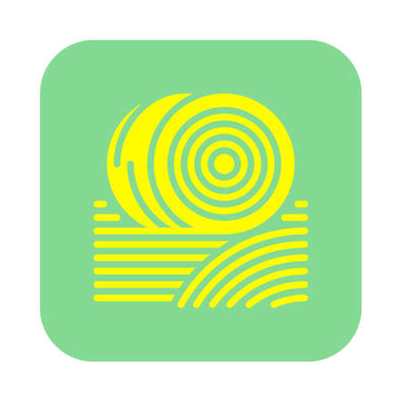 Bales of hay icon vector, filled flat sign, solid colorful pictogram. Symbol, logo illustrationのイラスト素材