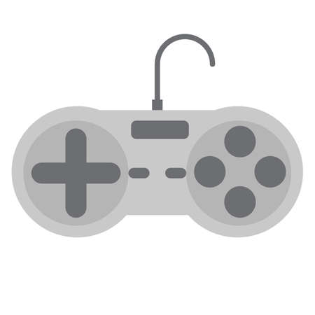 Game controller or joystick vector illustration. Flat style design. Colorful graphics