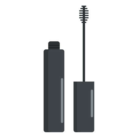Mascara cosmetics icon, vector illustration flat style design isolated on white. Colorful graphicsのイラスト素材
