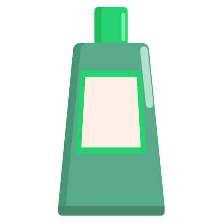 Hand cream tube professional cosmetic icon, vector illustration flat style design isolated on white. Colorful graphicsのイラスト素材