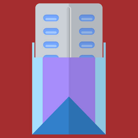 Pills in a blister pack illustration.