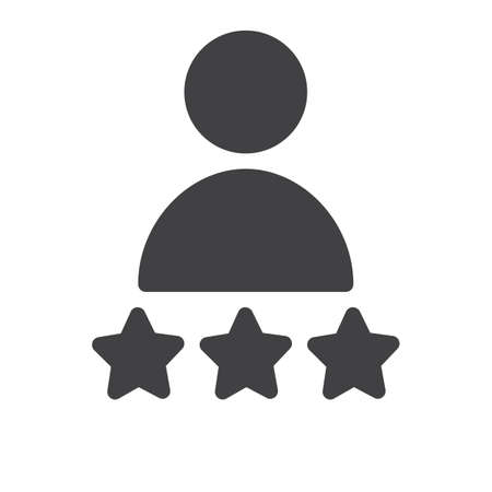 User icon vector, filled flat sign, solid pictogram isolated on white. Symbol, logo illustrationのイラスト素材