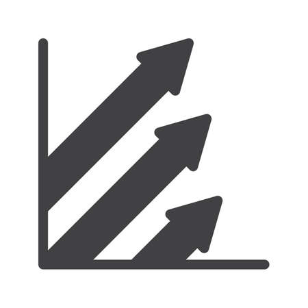 Profits icon vector, filled flat sign, solid pictogram isolated on white. Symbol, logo illustrationのイラスト素材