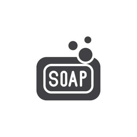 Soap icon vector, filled flat sign, solid pictogram isolated on white. Symbol, logo illustration.のイラスト素材