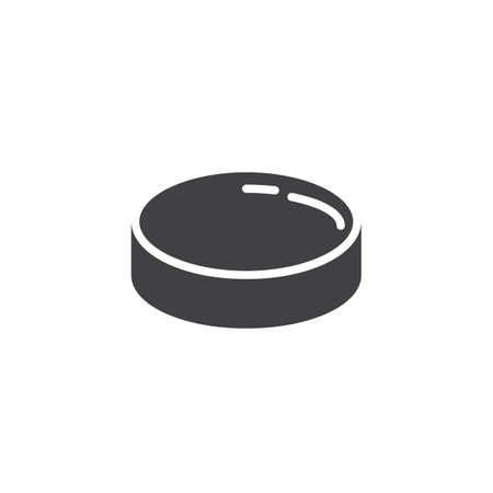 Hockey puck icon.のイラスト素材