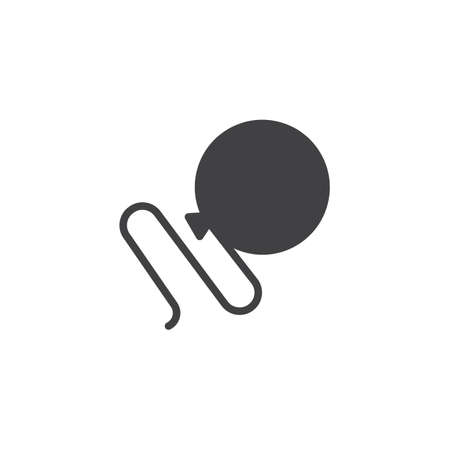 Balloon icon vector, filled flat sign, solid pictogram isolated on white. Symbol, logo illustration.のイラスト素材