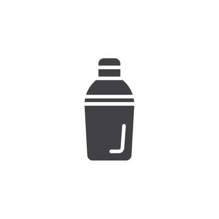 Shaker bottle icon vector, filled flat sign, solid pictogram isolated on white.のイラスト素材