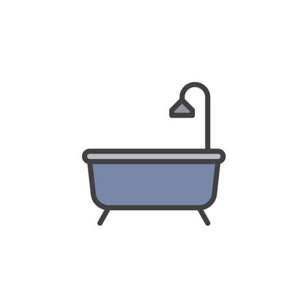 Shower bathtub iconのイラスト素材