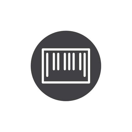 Barcode icon vector, filled flat sign, solid pictogram isolated on white. Symbol, logo illustration.