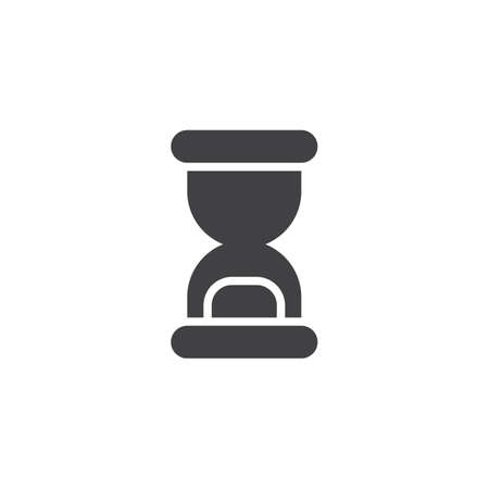 Hourglass icon vector, filled flat sign, solid pictogram isolated on white. Sandglass symbol...