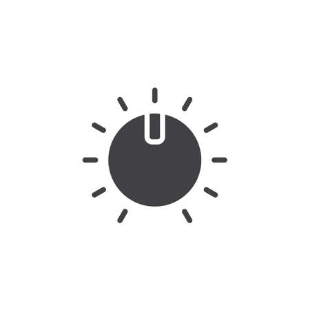 Volume control icon vector, filled flat sign, solid pictograph isolated on white. Sound level symbol illustration.のイラスト素材