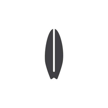 Surfboard vector icon. filled flat sign for mobile concept and web design. Surf simple solid icon. Symbol, logo illustration. Pixel perfect vector graphicsのイラスト素材