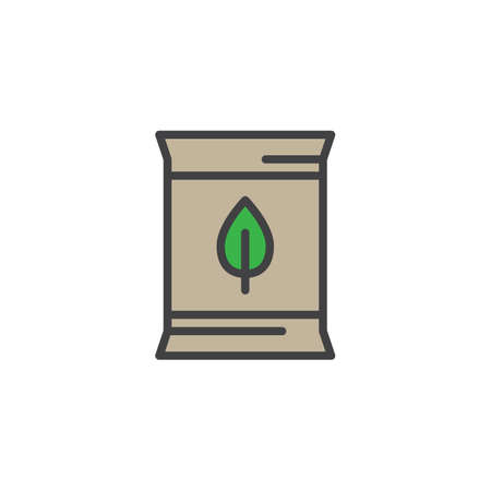 Seeds pack filled outline icon vector illustrationのイラスト素材