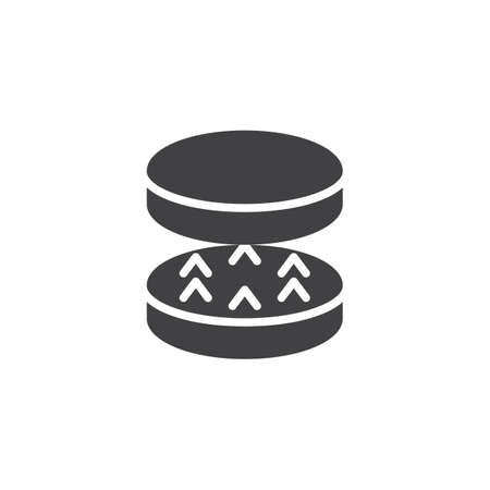 Drugs grinder vector icon. filled flat sign for mobile concept and web design. simple solid icon. Symbol, logo illustration. Pixel perfect vector graphicsのイラスト素材