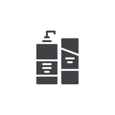 Liquid soap dispenser vector icon. filled flat sign for mobile concept and web design. Cosmetics simple solid icon. Symbol, logo illustration. Pixel perfect vector graphicsのイラスト素材