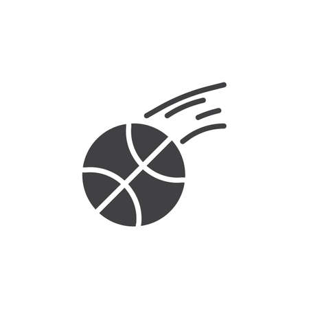 Basketball ball vector icon. filled flat sign for mobile concept and web design. Sport simple solid icon. Symbol, logo illustration. Pixel perfect vector graphicsのイラスト素材