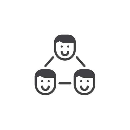 Group of people vector icon.のイラスト素材