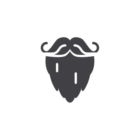 Mustache with bread vector icon.のイラスト素材
