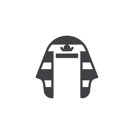Pharaoh hat vector icon.のイラスト素材