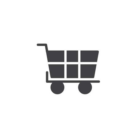 Shopping cart vector icon.の写真素材