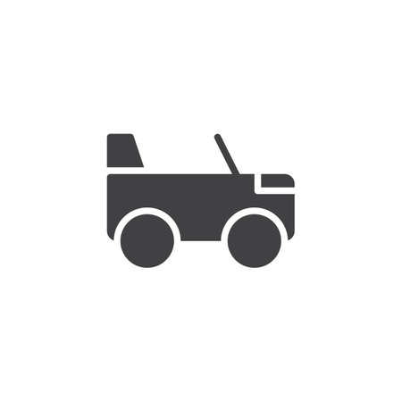 Moon rover vector icon. filled flat sign for mobile concept and web design. Transport solid icon. Symbol, logo illustration. Pixel perfect vector graphicsのイラスト素材