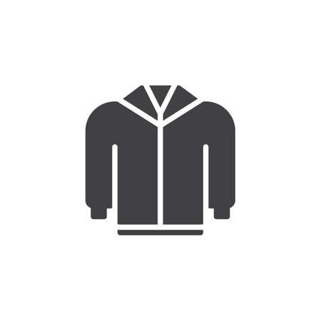 Hoodie jacket vector icon. filled flat sign for mobile concept and web design. Sweatshirt simple solid icon. Symbol, logo illustration. Pixel perfect vector graphicsのイラスト素材