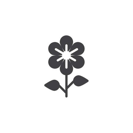 Beautiful flower vector icon. filled flat sign for mobile concept and web design. Chamomile simple solid icon. Symbol, logo illustration. Pixel perfect vector graphicsの写真素材