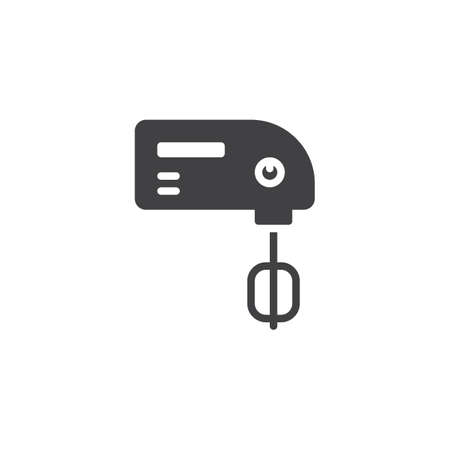 Hand mixer vector icon. filled flat sign for mobile concept and web design. Beater simple solid icon. Symbol illustration. Pixel perfect vector graphicsのイラスト素材
