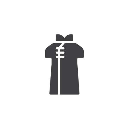 Chinese clothes vector icon. filled flat sign for mobile concept and web design. Asian dress simple solid icon. Symbol, logo illustration. Pixel perfect vector graphicsのイラスト素材