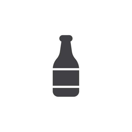 Water bottle vector icon. filled flat sign for mobile concept and web design. Drink bottle simple solid icon. Symbol, logo illustration. Pixel perfect vector graphicsのイラスト素材