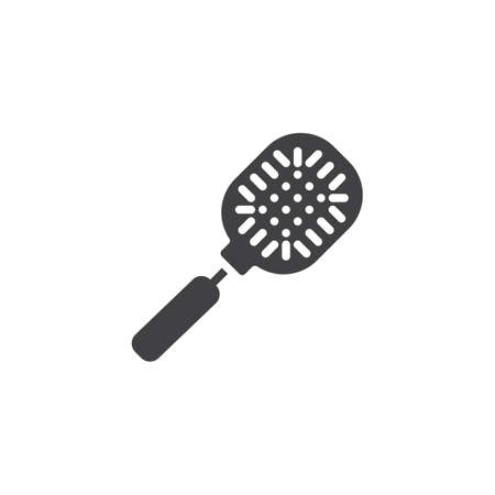 Hair brush vector icon. filled flat sign for mobile concept and web design. Paddle brush glyph icon. Symbol, logo illustration. Pixel perfect vector graphicsのイラスト素材