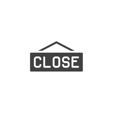Close sign vector icon. filled flat sign for mobile concept and web design. Closed tag glyph icon. Symbol, logo illustration. Vector graphicsのイラスト素材