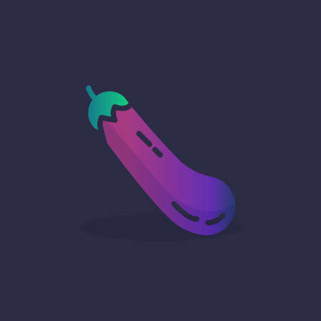 Marrow squash flat icon, vector sign, colorful pictogram. Symbol, logo illustration. Flat style designのイラスト素材