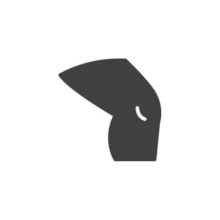 Human knee icon. filled flat sign for mobile concept and web design. Body part glyph icon.のイラスト素材