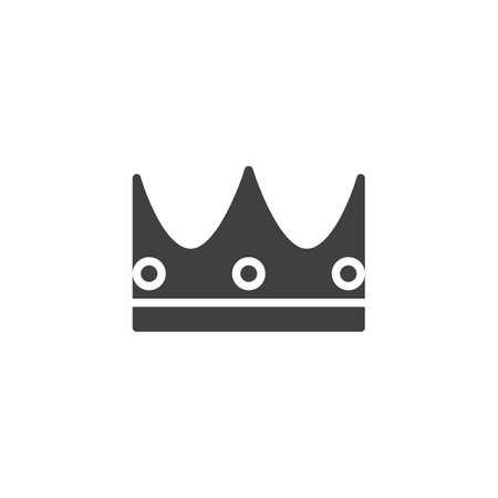 Crown, reward vector icon. filled flat sign for mobile concept and web design. Royal crown glyph icon. Symbol, logo illustration. Vector graphicsのイラスト素材
