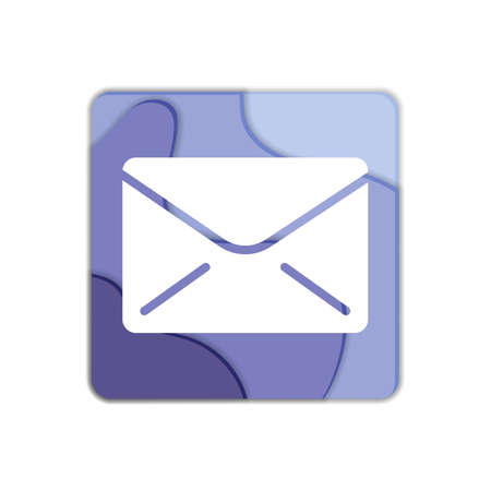 Envelope, message flat icon, email vector sign, colorful pictogram isolated on white. Symbol, illustration. Flat style designのイラスト素材
