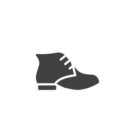 Women boots vector icon. filled flat sign for mobile concept and web design. Trendy shoe boot glyph icon. Symbol, logo illustration. Vector graphicsのイラスト素材