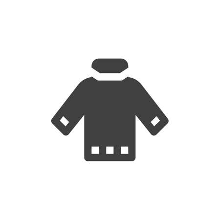 Winter sweater vector icon. filled flat sign for mobile concept and web design. Ugly Sweater glyph icon. Symbol, logo illustration. Vector graphicsのイラスト素材