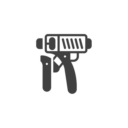 Hand expander vector icon. filled flat sign for mobile concept and web design. Hand gripper glyph icon. Symbol, logo illustration. Vector graphicsのイラスト素材