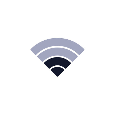 Mobile phone wifi signal flat iconのイラスト素材