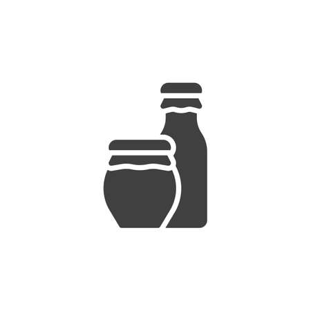 Dairy product vector iconのイラスト素材