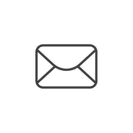 Email message line iconのイラスト素材